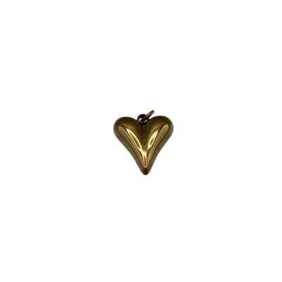 Charm "Aureito Amor" en acero inoxidable sobre fondo blanco.