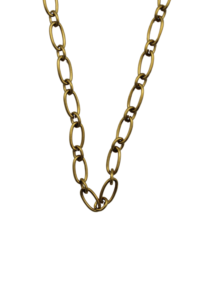 Collar dorado "Silvia" sobre fondo blanco.